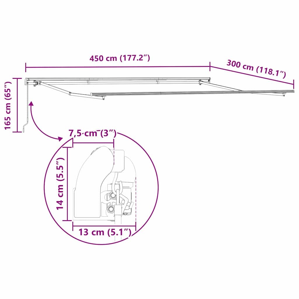 8718475623519_wbg-siz_en_hd_1 vidaXL Awning Manual White 4.5 x 3 m Metal - Image 10