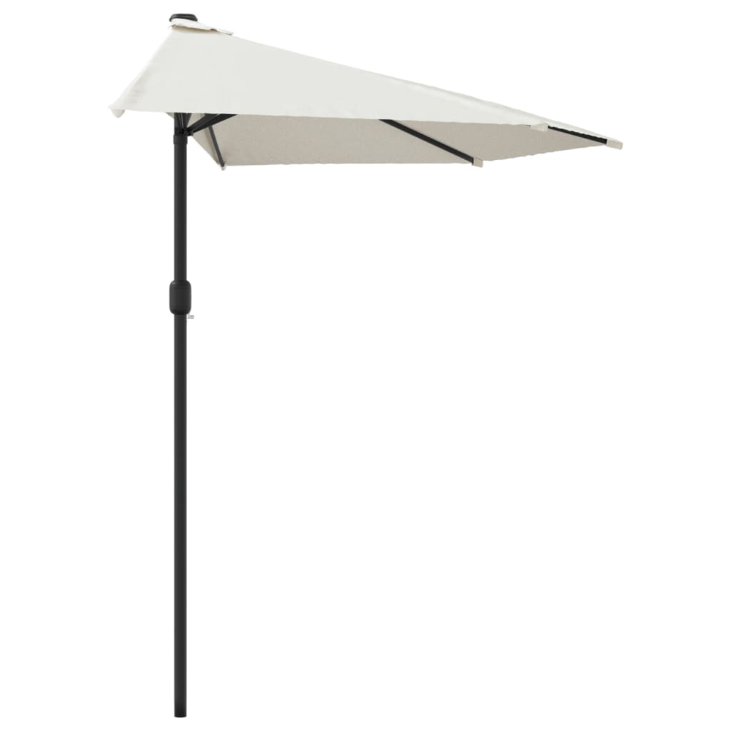 8718475625377_g_en_hd_2 vidaXL Garden Parasol with Aluminium Pole Sand 300x155 cm Half - Image 4