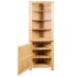 vidaXL Corner Cabinet 59x36x180 cm Solid Oak Wood - Image 4