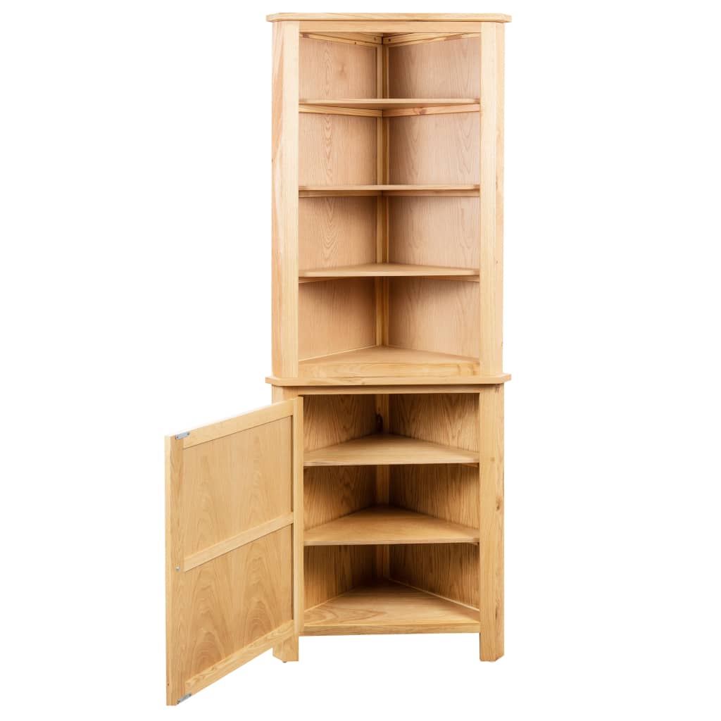8718475625926_g_en_hd_2 vidaXL Corner Cabinet 59x36x180 cm Solid Oak Wood - Image 4