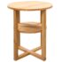 vidaXL Side Table 40x50 cm Solid Oak Wood - Image 5