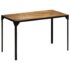 vidaXL Dining Table Solid Rough Mange Wood and Steel 120 cm - Image 13