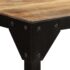 vidaXL Dining Table Solid Rough Mange Wood and Steel 120 cm - Image 7