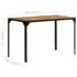 vidaXL Dining Table Solid Rough Mange Wood and Steel 120 cm - Image 9