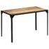 vidaXL Dining Table Solid Rough Mange Wood and Steel 120 cm - Image 10