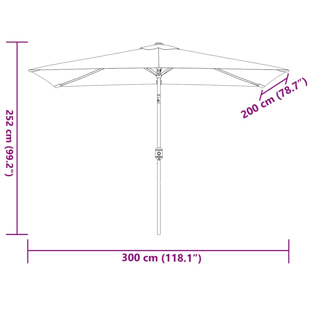 8718475697428_g_en_hd_6 vidaXL Garden Parasol with Metal Pole 300x200 cm Bordeaux Red - Image 8