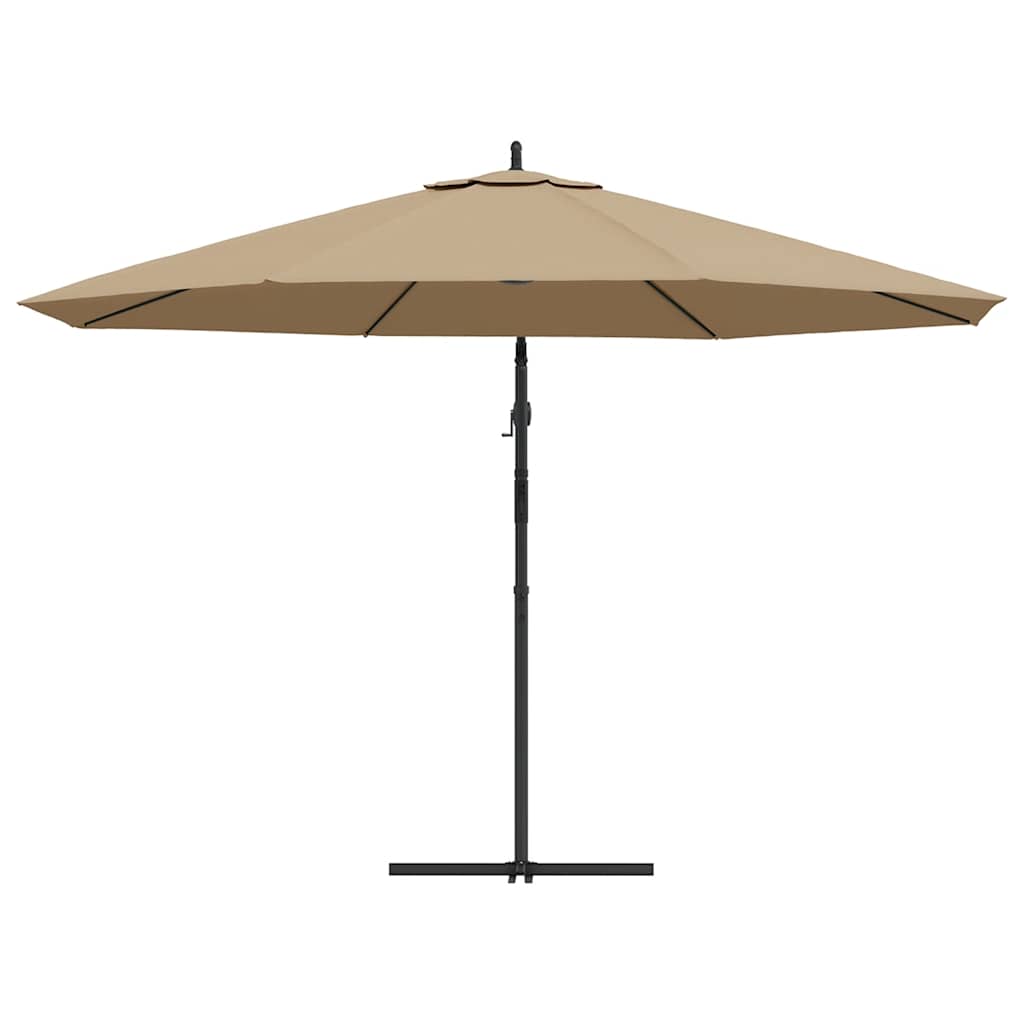 8718475697459_g_en_hd_4 vidaXL Cantilever Garden Parasol with Aluminium Pole 350 cm Taupe - Image 5