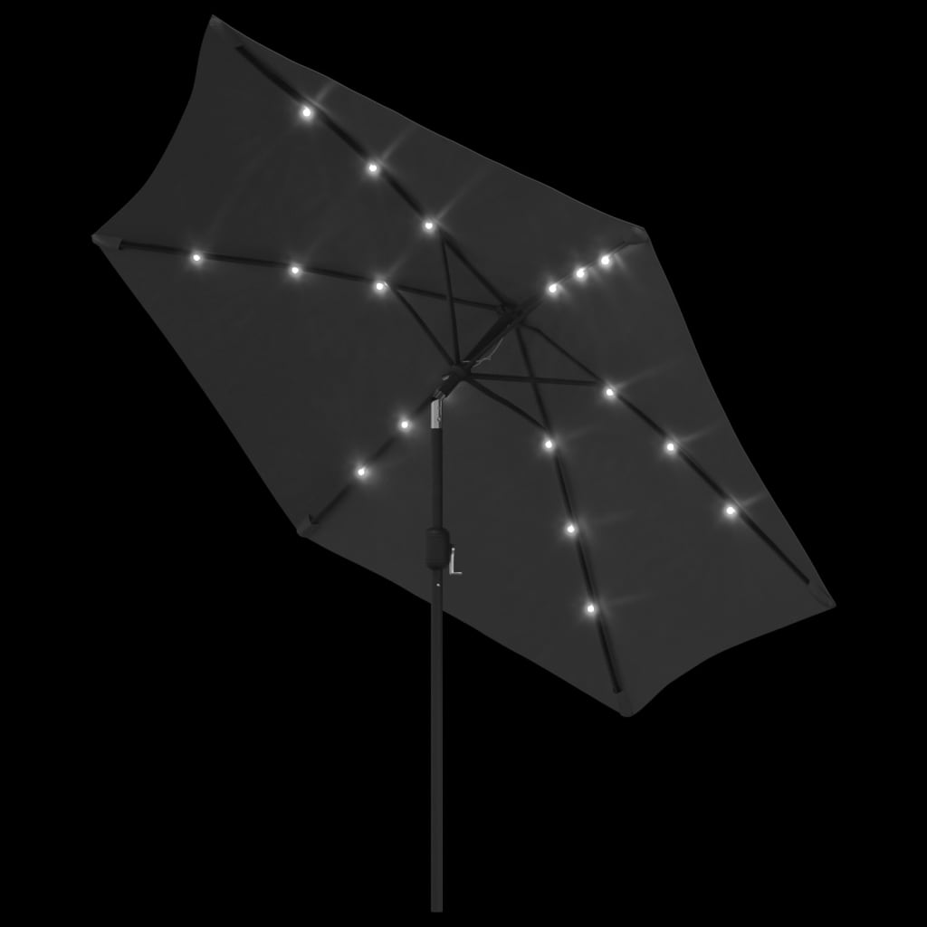 8718475697503_g_en_hd_3 vidaXL Garden Parasol with LED Lights and Steel Pole 300cm Anthracite - Image 5