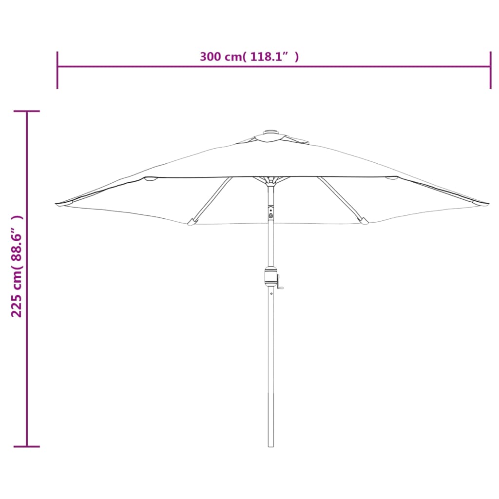 8718475697503_g_en_hd_8 vidaXL Garden Parasol with LED Lights and Steel Pole 300cm Anthracite - Image 10