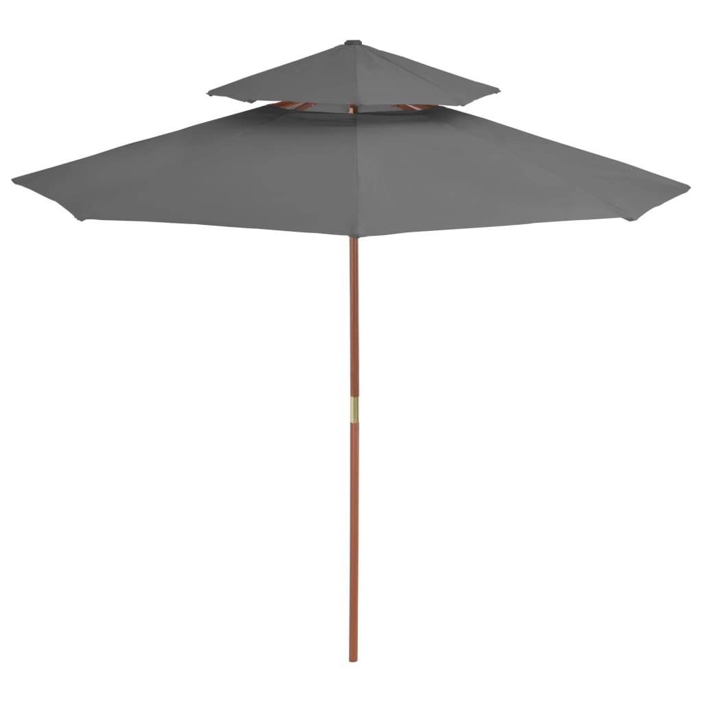 8718475697589_g_en_hd_1 vidaXL Double Decker Garden Parasol with Wooden Pole 270 cm Anthracite - Image 2