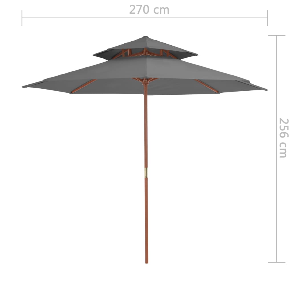 8718475697589_g_en_hd_6 vidaXL Double Decker Garden Parasol with Wooden Pole 270 cm Anthracite - Image 7
