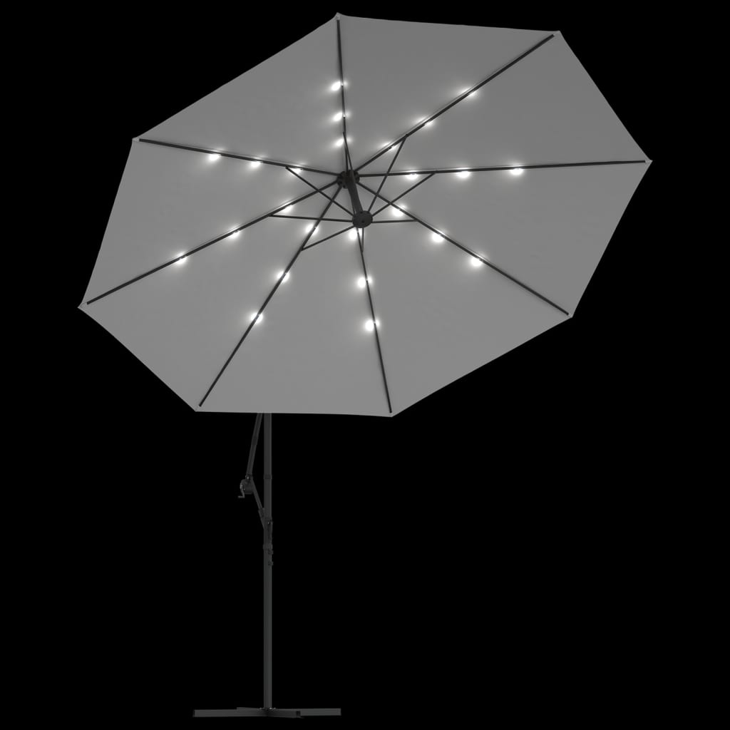 8718475697626_g_en_hd_4 vidaXL Cantilever Garden Parasol with LED Lights and Metal Pole 350 cm Sand - Image 6