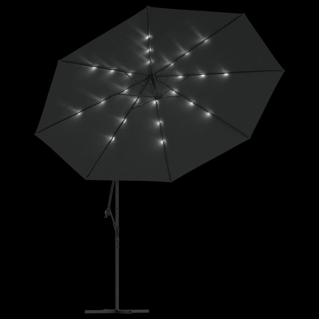 8718475697640_g_en_hd_4 vidaXL Cantilever Garden Parasol with LED Lights and Metal Pole 350 cm Anthracite - Image 6