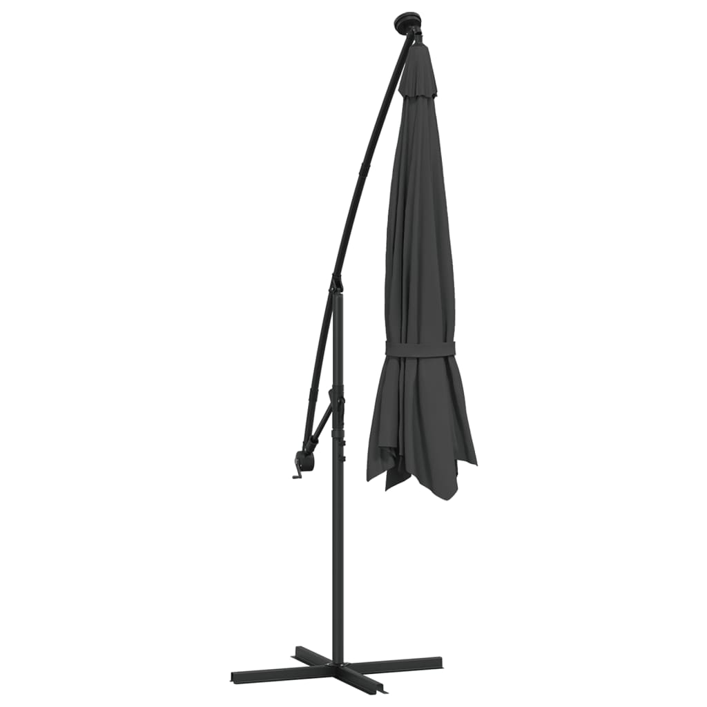 8718475697640_g_en_hd_6 vidaXL Cantilever Garden Parasol with LED Lights and Metal Pole 350 cm Anthracite - Image 8
