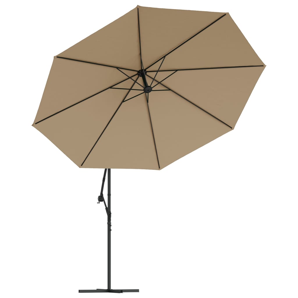 8718475697657_g_en_hd_3 vidaXL Cantilever Garden Parasol with LED Lights and Metal Pole 350 cm Taupe - Image 5