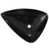 vidaXL Basin Ceramic Black Triangle 645x455x115 mm - Image 4