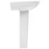 vidaXL Freestanding Basin with Pedestal Ceramic White 650x520x200 mm - Image 4