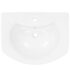 vidaXL Freestanding Basin with Pedestal Ceramic White 650x520x200 mm - Image 5