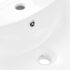 vidaXL Freestanding Basin with Pedestal Ceramic White 650x520x200 mm - Image 6