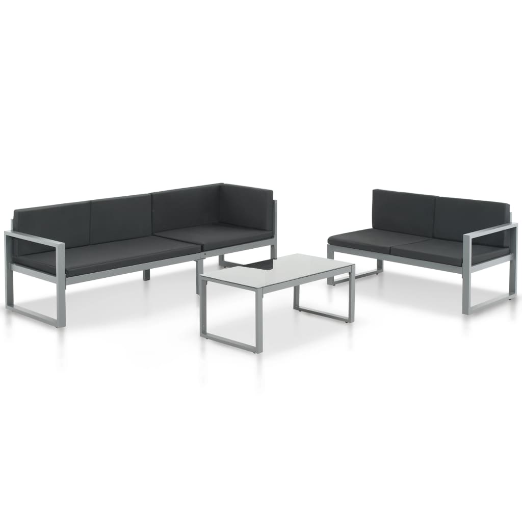8718475698166_a_en_hd_1 vidaXL 3 Piece Garden Lounge Set with Cushions Aluminium Black - Image 1