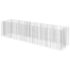 vidaXL Gabion Raised Bed Galvanised Steel 450x90x100 cm - Image 2