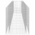 vidaXL Gabion Raised Bed Galvanised Steel 450x90x100 cm - Image 6