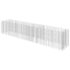 vidaXL Gabion Raised Bed Galvanised Steel 540x90x100 cm - Image 2