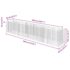 vidaXL Gabion Raised Bed Galvanised Steel 540x90x100 cm - Image 8