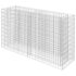 vidaXL Gabion Raised Bed Galvanised Steel 180x50x100 cm - Image 2