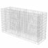 vidaXL Gabion Raised Bed Galvanised Steel 180x50x100 cm - Image 3