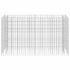 vidaXL Gabion Raised Bed Galvanised Steel 180x50x100 cm - Image 5