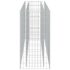 vidaXL Gabion Raised Bed Galvanised Steel 180x50x100 cm - Image 6