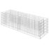 vidaXL Gabion Raised Bed Galvanised Steel 180x50x50 cm - Image 2