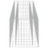 vidaXL Gabion Raised Bed Galvanised Steel 180x50x50 cm - Image 6