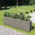 vidaXL Gabion Raised Bed Galvanised Steel 360x50x100 cm