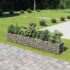 vidaXL Gabion Raised Bed Galvanised Steel 360x50x50 cm