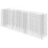 vidaXL Gabion Raised Bed Galvanised Steel 270x50x100 cm - Image 2