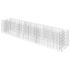 vidaXL Gabion Raised Bed Galvanised Steel 270x50x50 cm - Image 2