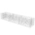 vidaXL Gabion Raised Bed Galvanised Steel 270x50x50 cm - Image 3