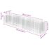 vidaXL Gabion Raised Bed Galvanised Steel 270x50x50 cm - Image 8