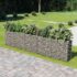 vidaXL Gabion Raised Bed Galvanised Steel 450x50x100 cm
