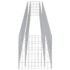 vidaXL Gabion Raised Bed Galvanised Steel 450x50x50 cm - Image 6