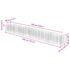 vidaXL Gabion Raised Bed Galvanised Steel 450x50x50 cm - Image 8