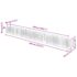 vidaXL Gabion Raised Bed Galvanised Steel 540x50x50 cm - Image 8