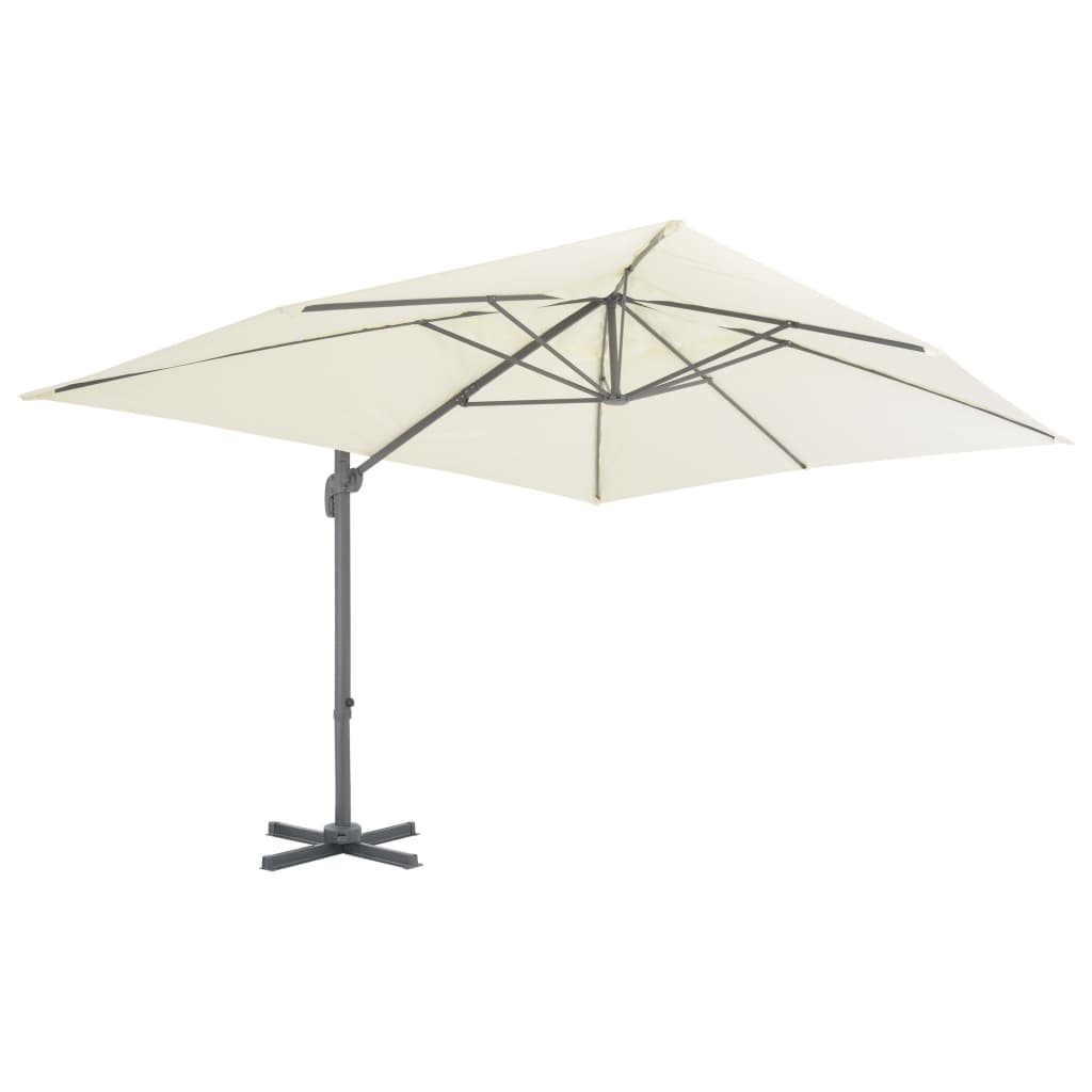 8718475701149_g_en_hd_1 vidaXL Cantilever Garden Parasol with Aluminium Pole 400x300 cm Sand - Image 2
