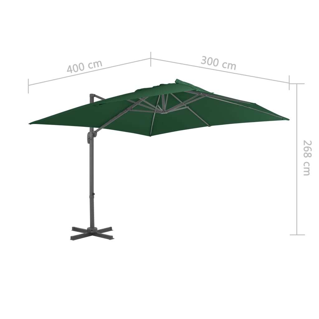 8718475701163_g_en_hd_8 vidaXL Cantilever Garden Parasol with Aluminium Pole 400x300 cm Green - Image 9