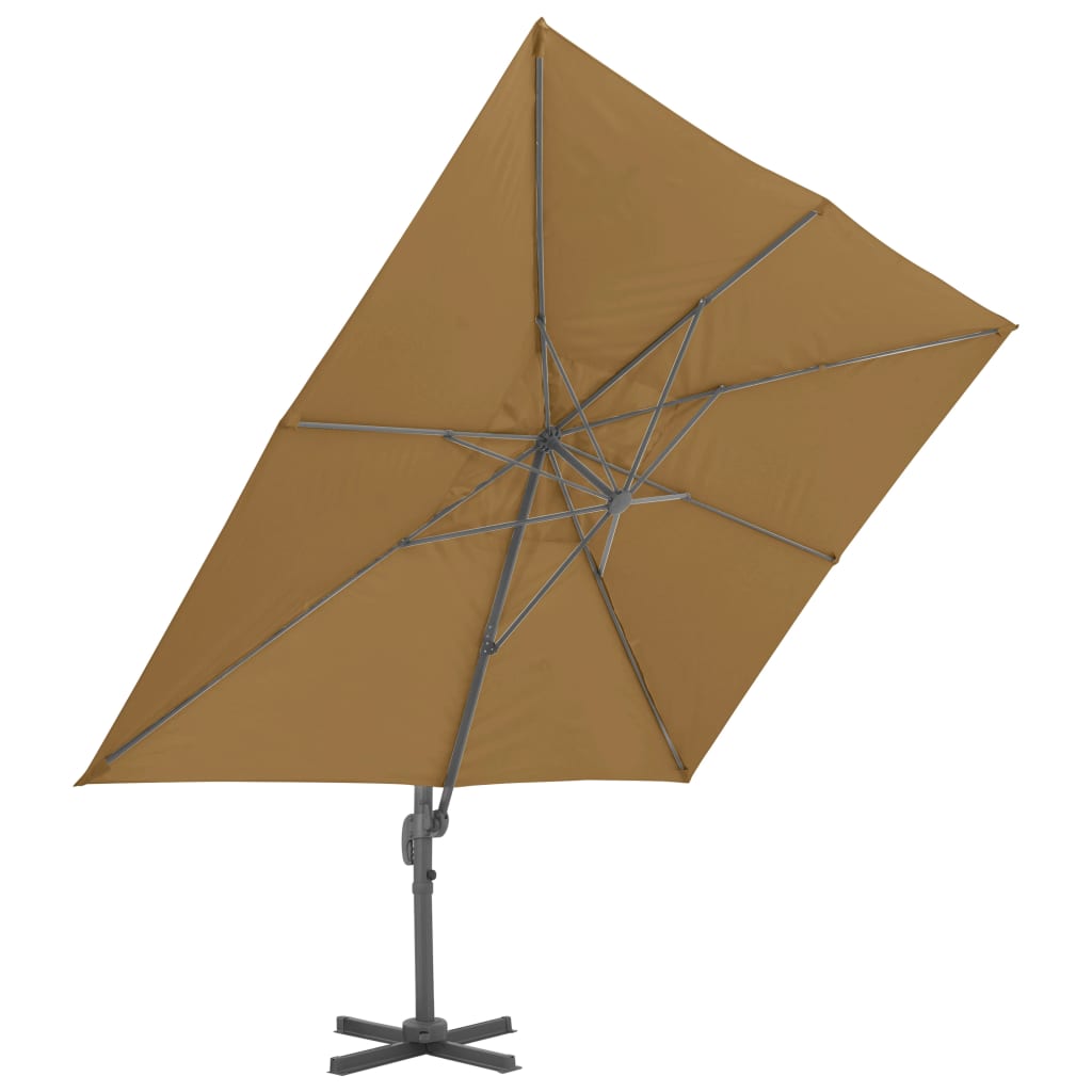 8718475701200_g_en_hd_2 vidaXL Cantilever Garden Parasol with Aluminium Pole 400x300 cm Taupe - Image 3