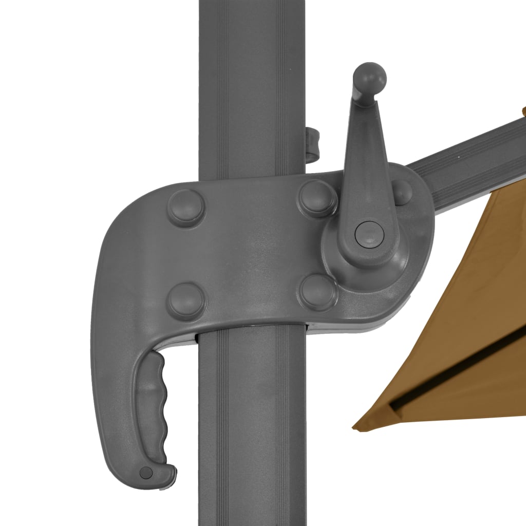 8718475701200_g_en_hd_6 vidaXL Cantilever Garden Parasol with Aluminium Pole 400x300 cm Taupe - Image 7