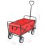 vidaXL Folding Hand Trolley Steel Red - Image 8