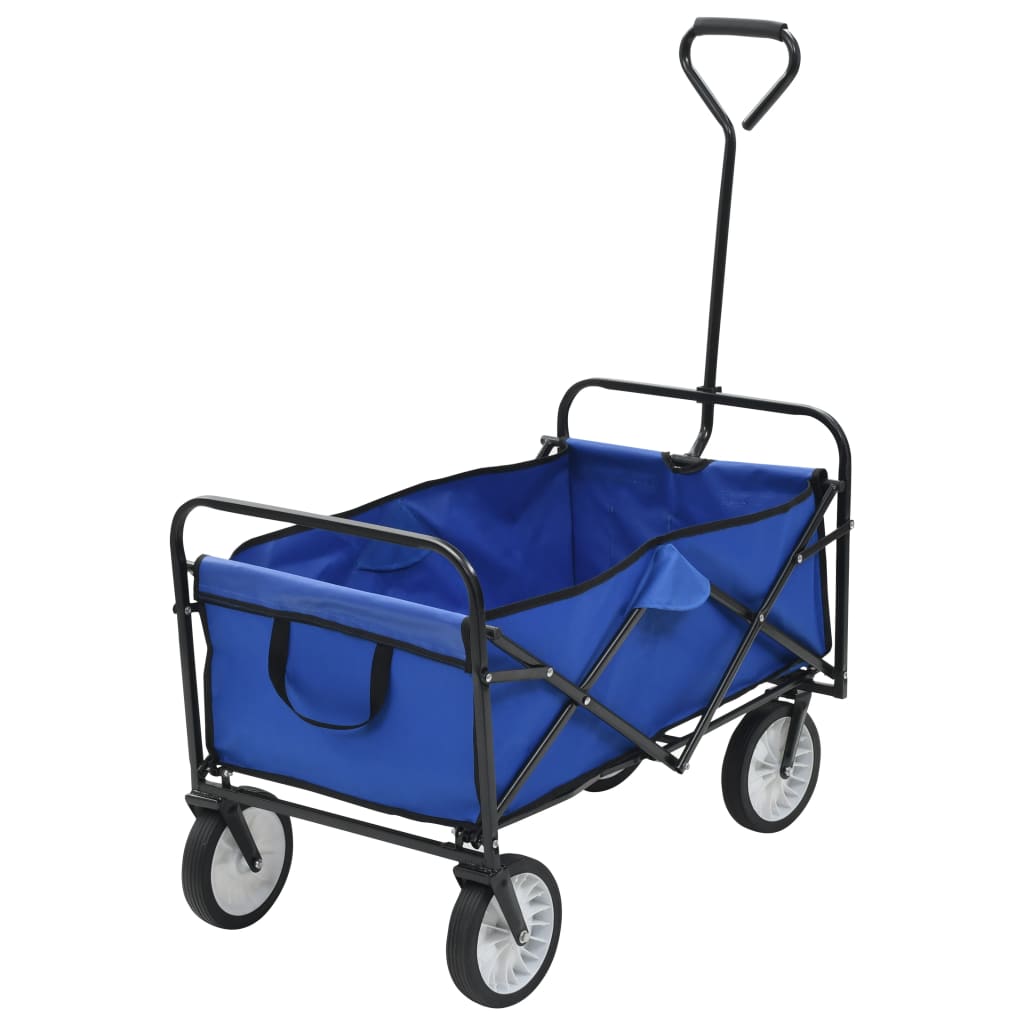 8718475701330_a_en_hd_1 vidaXL Folding Hand Trolley Steel Blue - Image 1